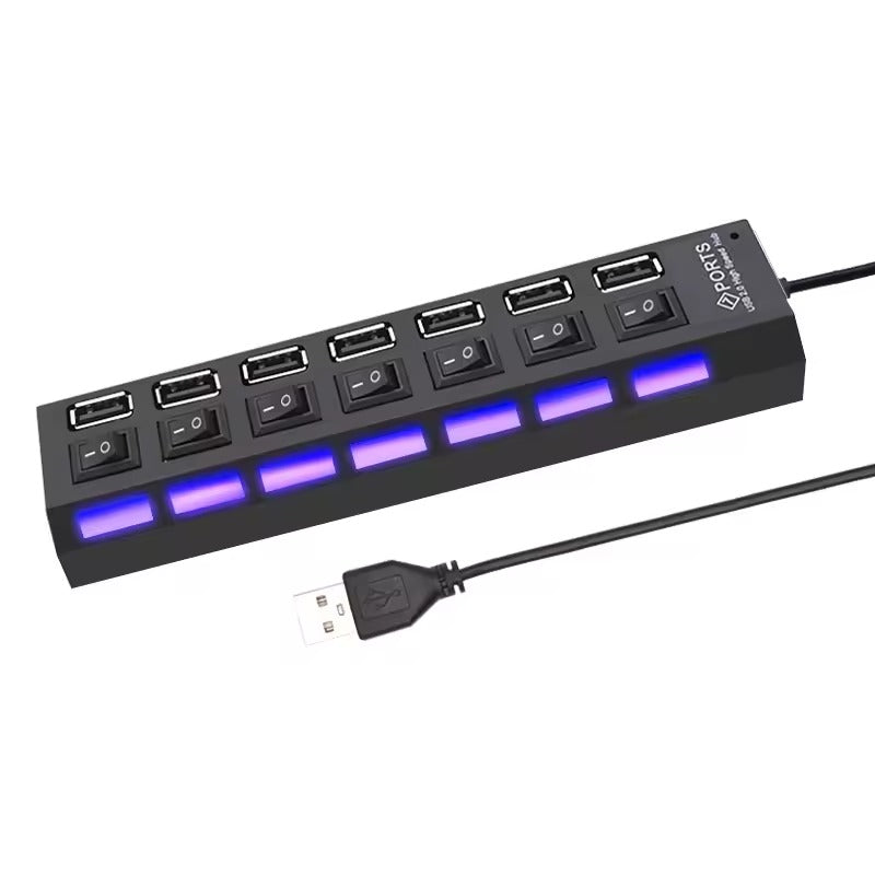 Hub USB com Interruptores Individuais